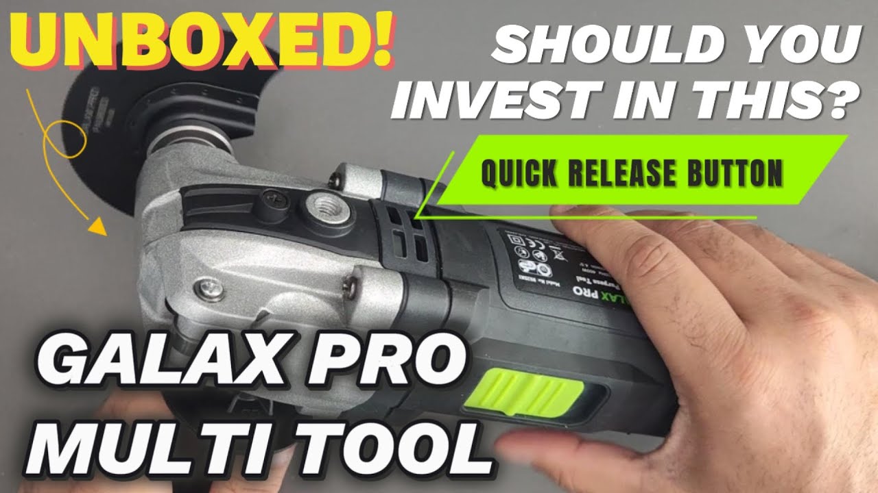 Распаковка осциллирующего многофункционального инструмента Galax Pro 400 Вт с быстросъемными лезв...