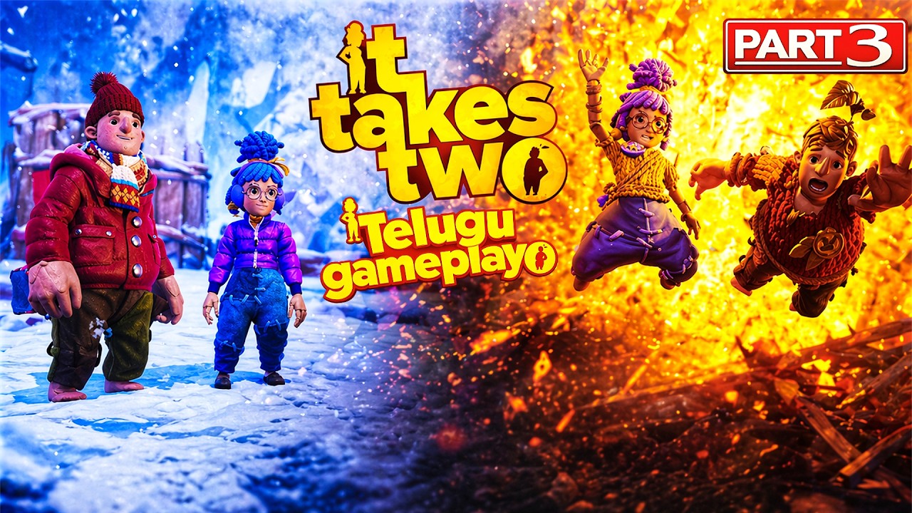 It Takes Two Telugu gameplay part 2| Ending & Boss Fight #pobgoplayz