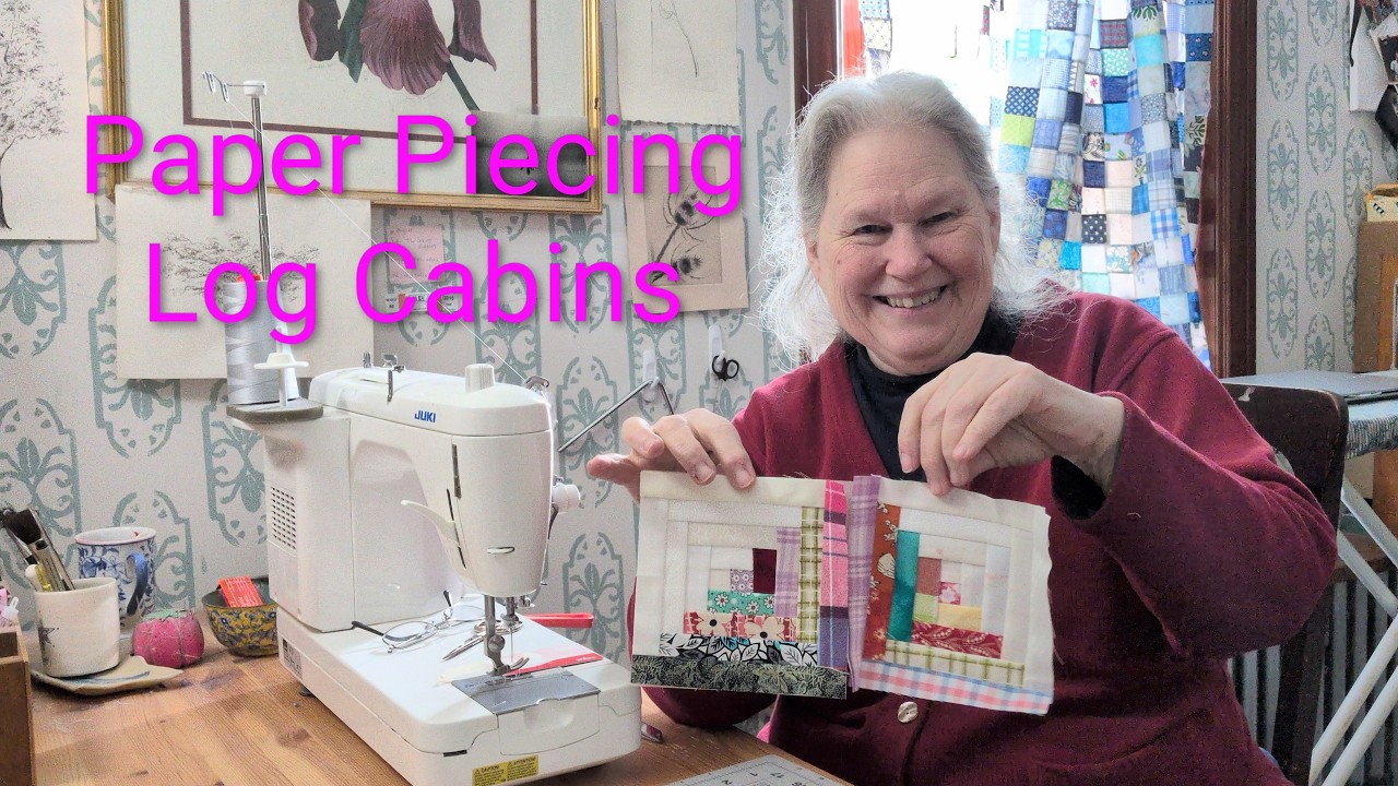 From Small Things: Paper Piecing Log Cabins