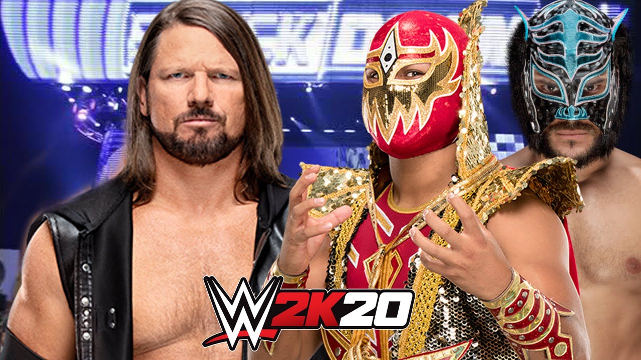 WWE 2K20 | AJ STYLES vs LUCHA HOUSE PARTY