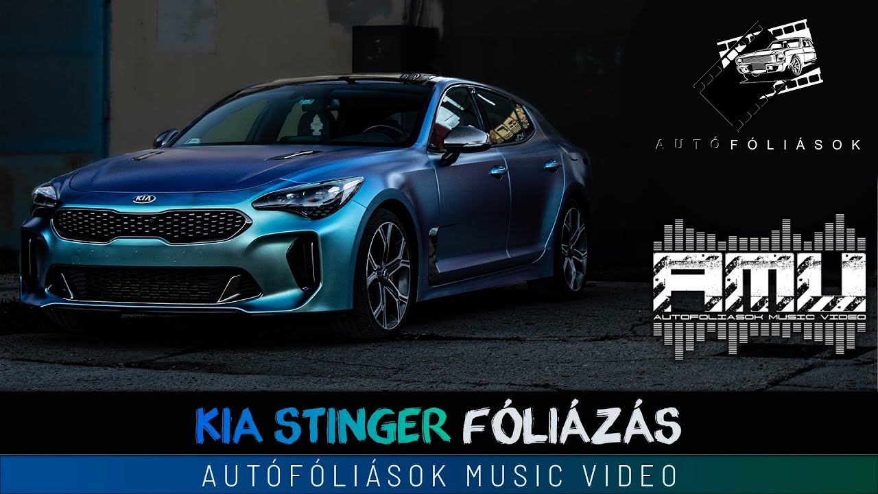 Autófóliázás KIA Stinger | Teckwrap RD06 Golden Blue Viridian | Autófóliások Music Video