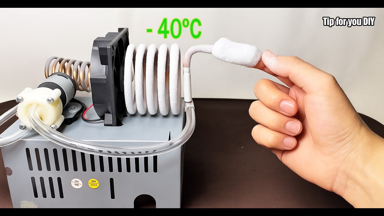 Homemade AC That Cools to -40&deg;C! (Easy DIY Project) | Tip for you DIY