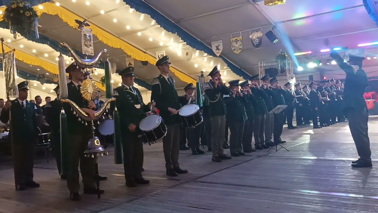 The green berets, Schützenfest 2024 Meerbusch Osterath, Bundesspielmannszug und Musikverein Osterath