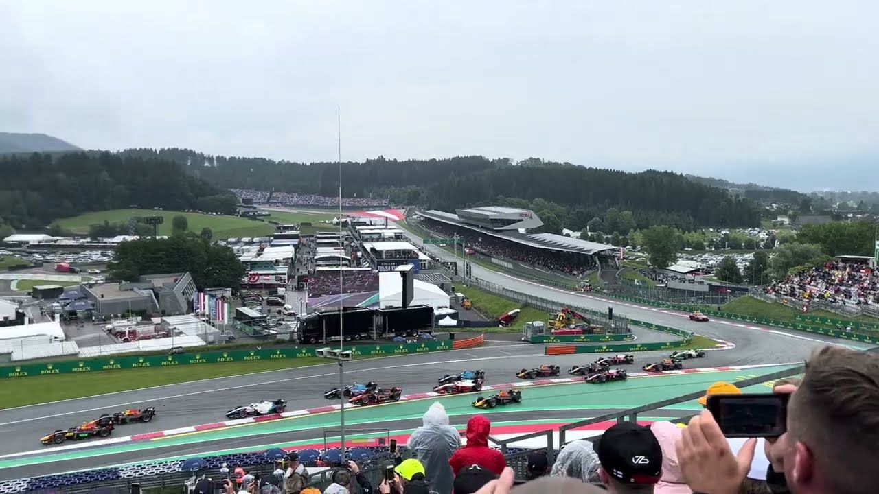 Formula 2 2023 Spielberg Sprint Race Start / Red Bull Grandstand Sector A