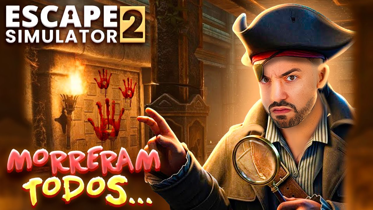 ESCAPE ROOM SIMULATOR #9 ESCAMPOS DA MALDIÇÃO PIRATA !