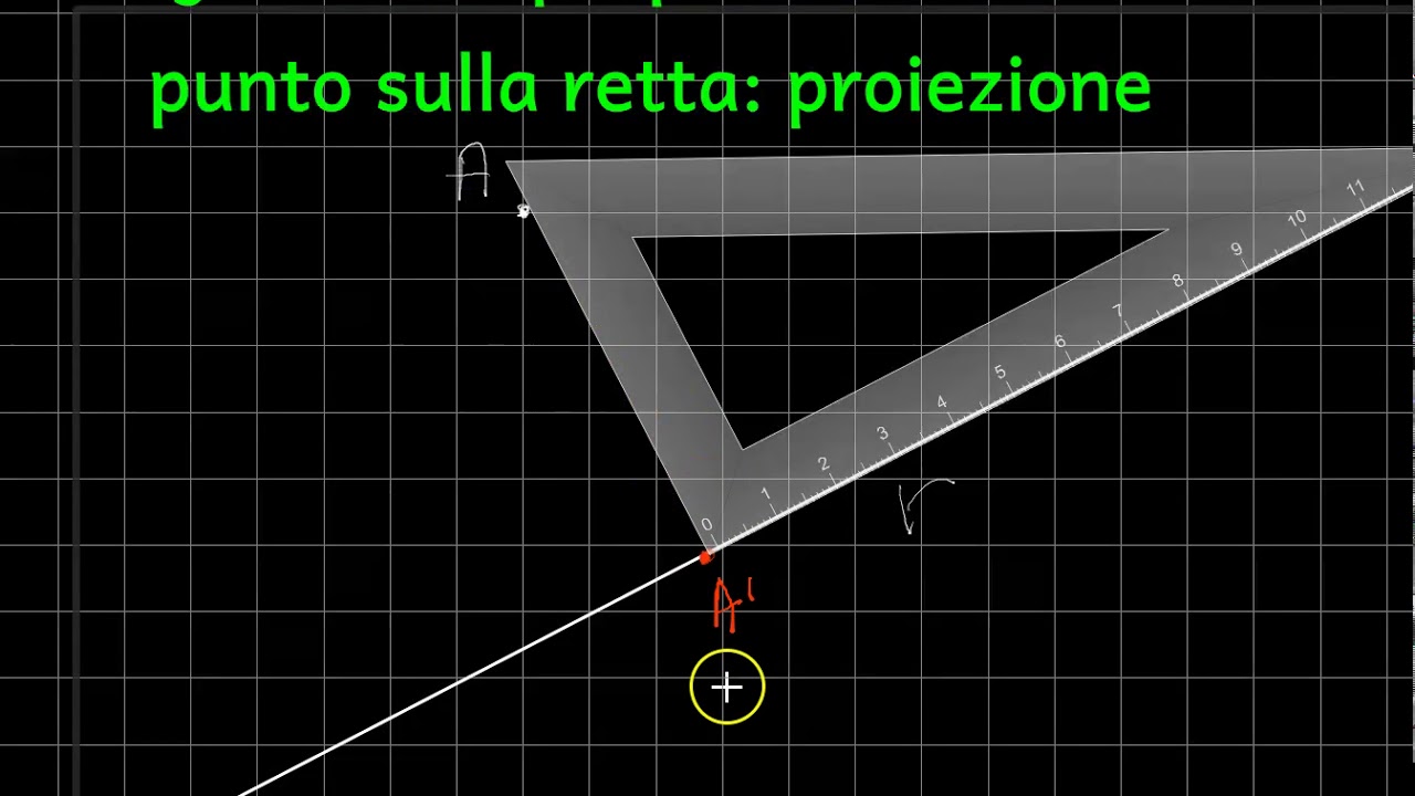 Proiezione di un punto su una retta