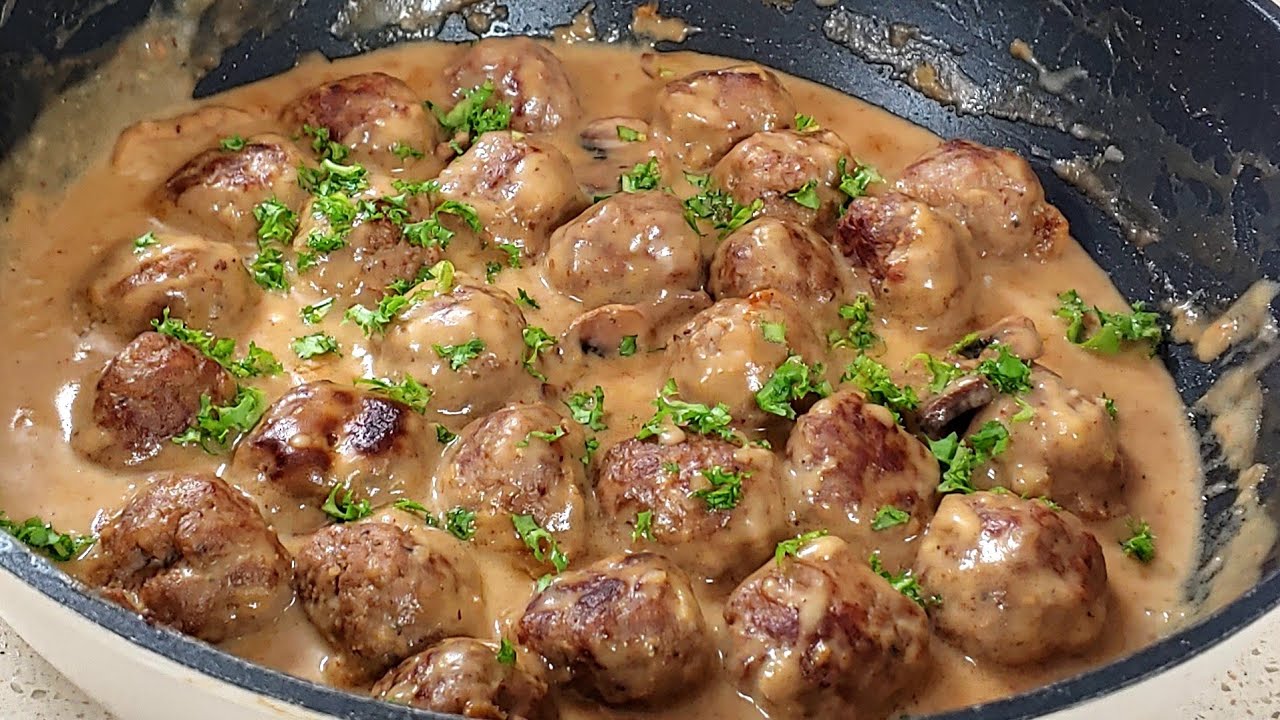 Authentic Swedish Meatballs Recipe | Easy & Delicious! สวีดิช มีทบอล