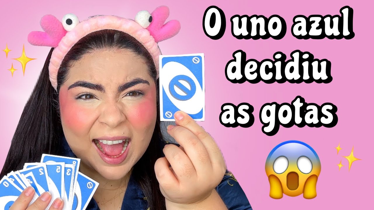 O UNO AZUL DECIDE AS GOTAS DE CADA PRODUTO 😱💙🦋🥶⬆️📘🚙🐟