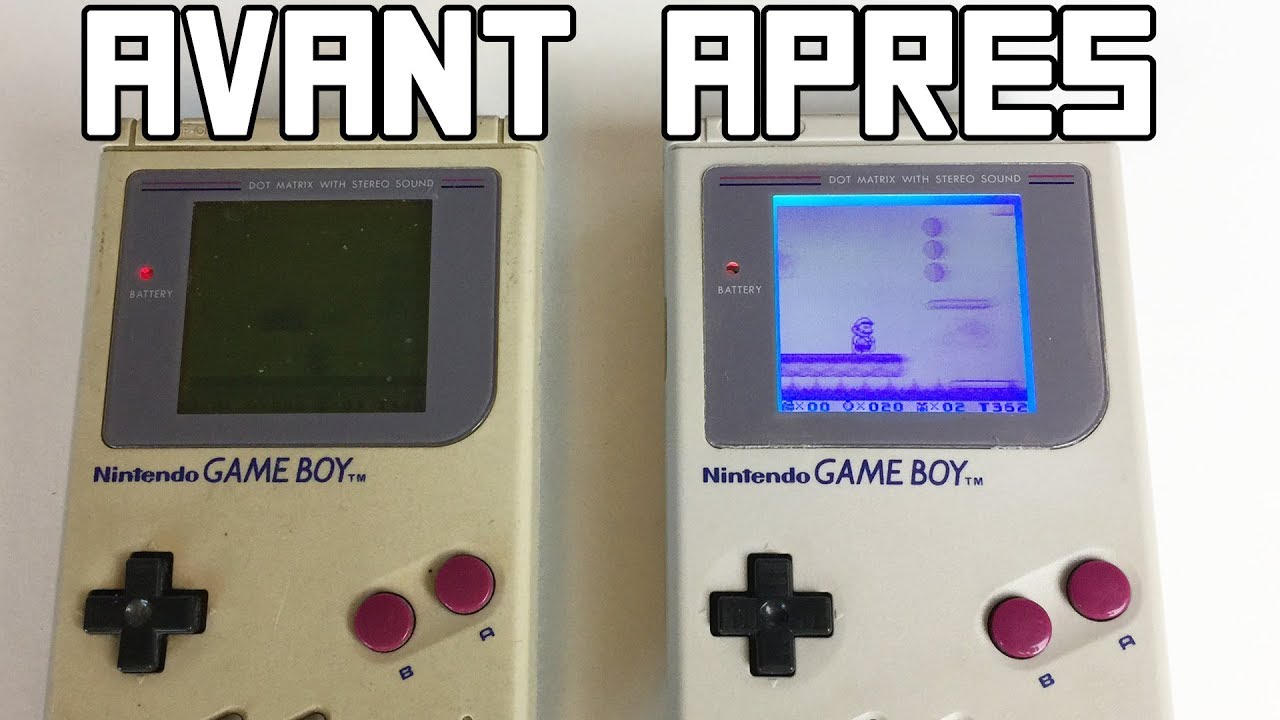 TUTO BACKLIGHT POUR GAMEBOY FAT + MOD BIVERT !