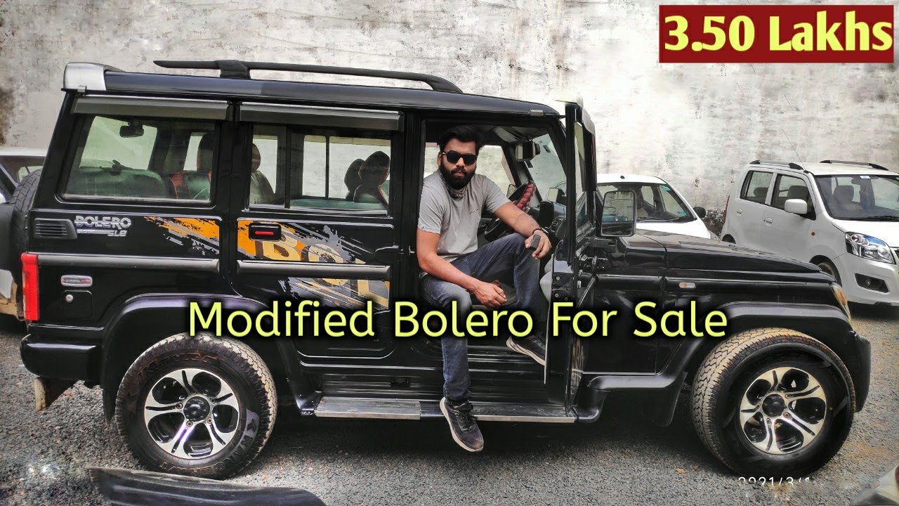 Second Hand Bolero Modified For Sale | Black Bolero Modified | Jabalpur Car Bazar 🔥