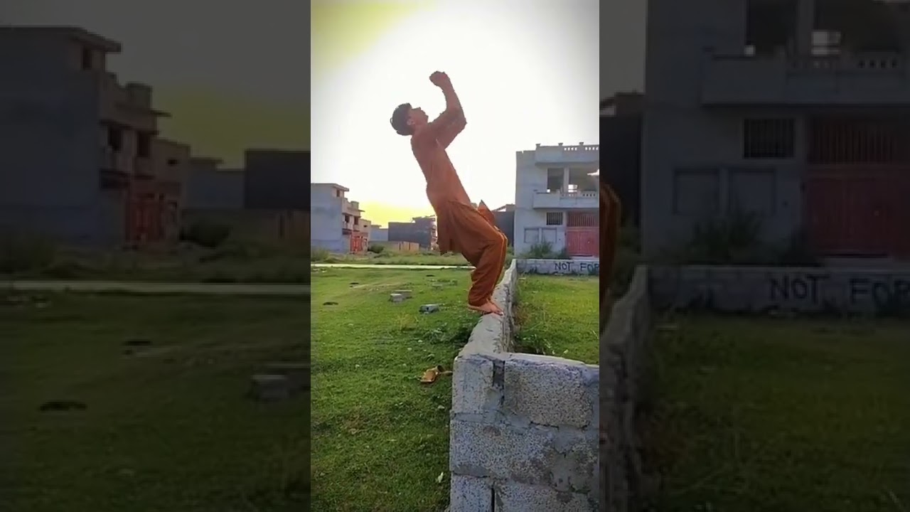 layout backflip in slow motion 🙃