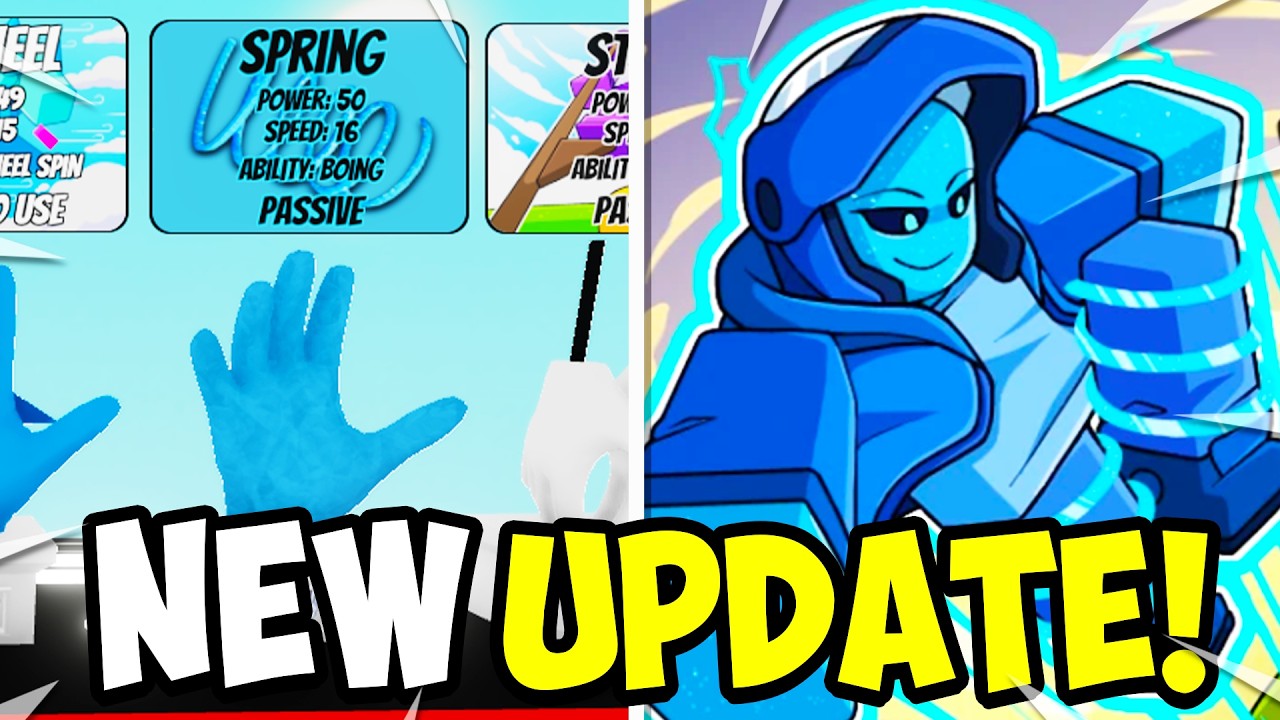 SLAP BATTLES NEW UPDATE! (HOW TO GET SPRING MASTERY SHOWCASE, 5 MORE GLOVE, NEW CODES & MORE) Roblox
