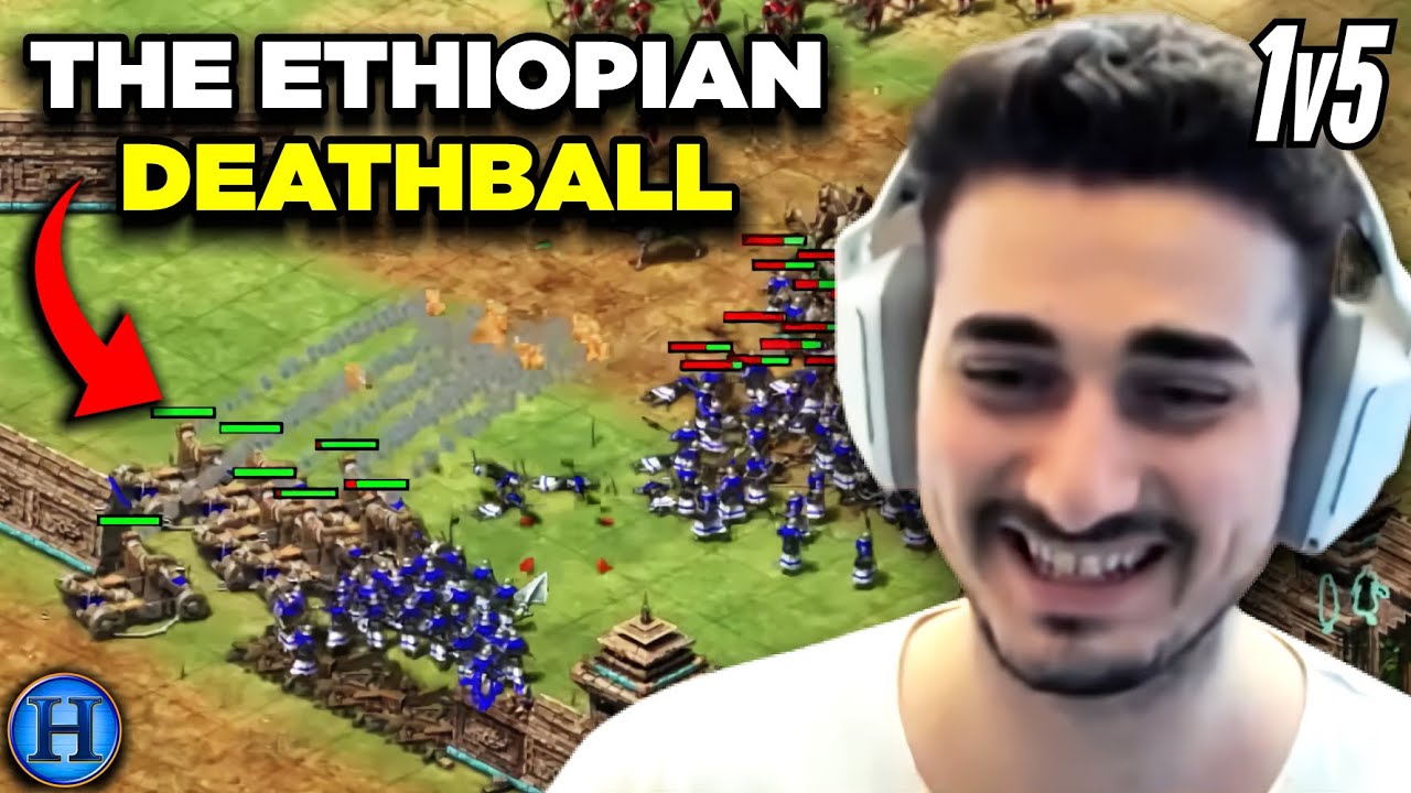 The Ethiopian DEATHBALL on Michi | 1v5 AoE2