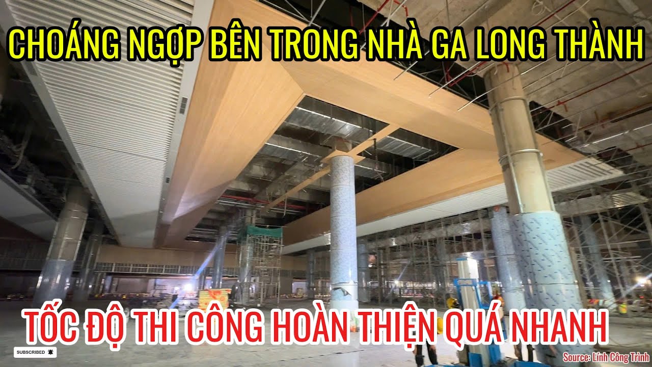 BÊN TRONG NHÀ GA LONG THÀNH CHOÁNG NGỢP TỐC ĐỘ HOÀN THIỆN QUÁ NHANH TIẾN ĐỘ MỚI NHẤT HÔM NAY