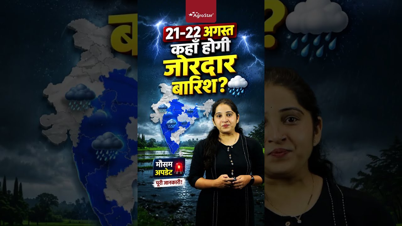 21&ndash;22 अगस्त को कहाँ होगी जोरदार बारिश? 🌧️ | Weather Update | Heavy Rain Alert | #shorts