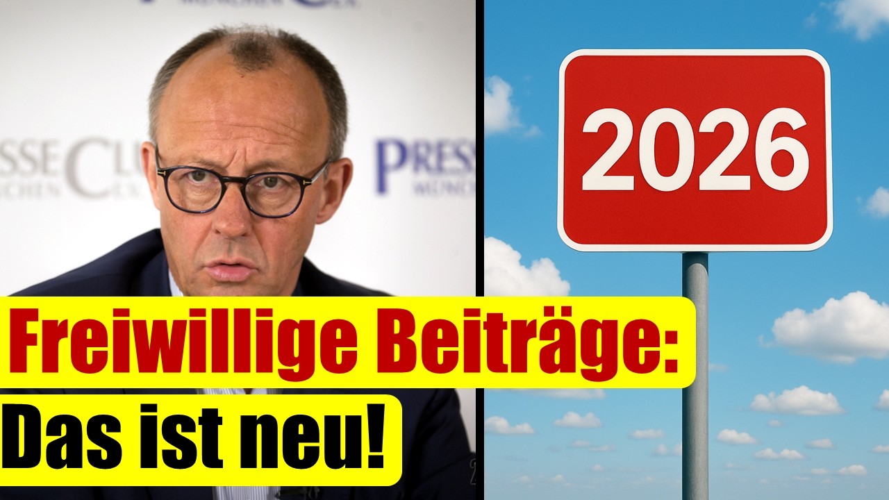 Freiwillige Rentenbeitr&auml;ge - Das &auml;ndert sich 2026!