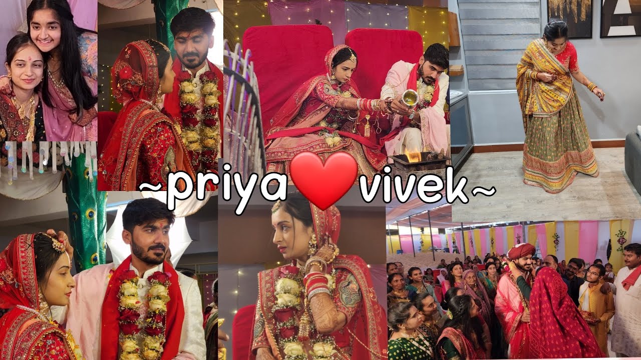Priya❤️Vivek| #vlog#wedding#family#baraat#jaan#mameru#jutachurai| @marvelousmahek
