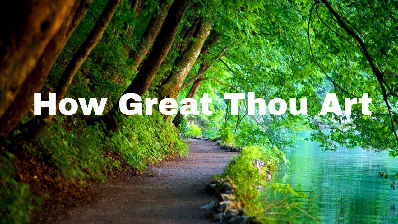 How Great Thou Art piano instrumental with lyrics