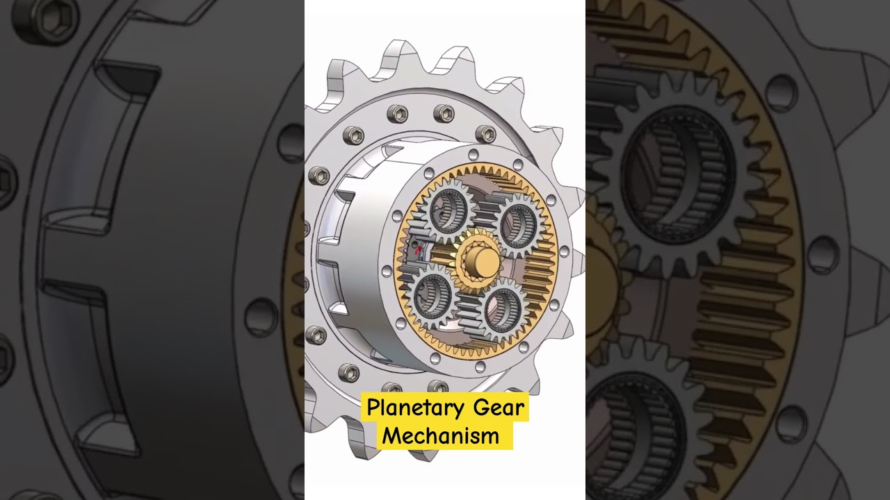 Planetary Gear Mechanism In Solidworks| #solidworks | #viral | #shorts | #viralshorts