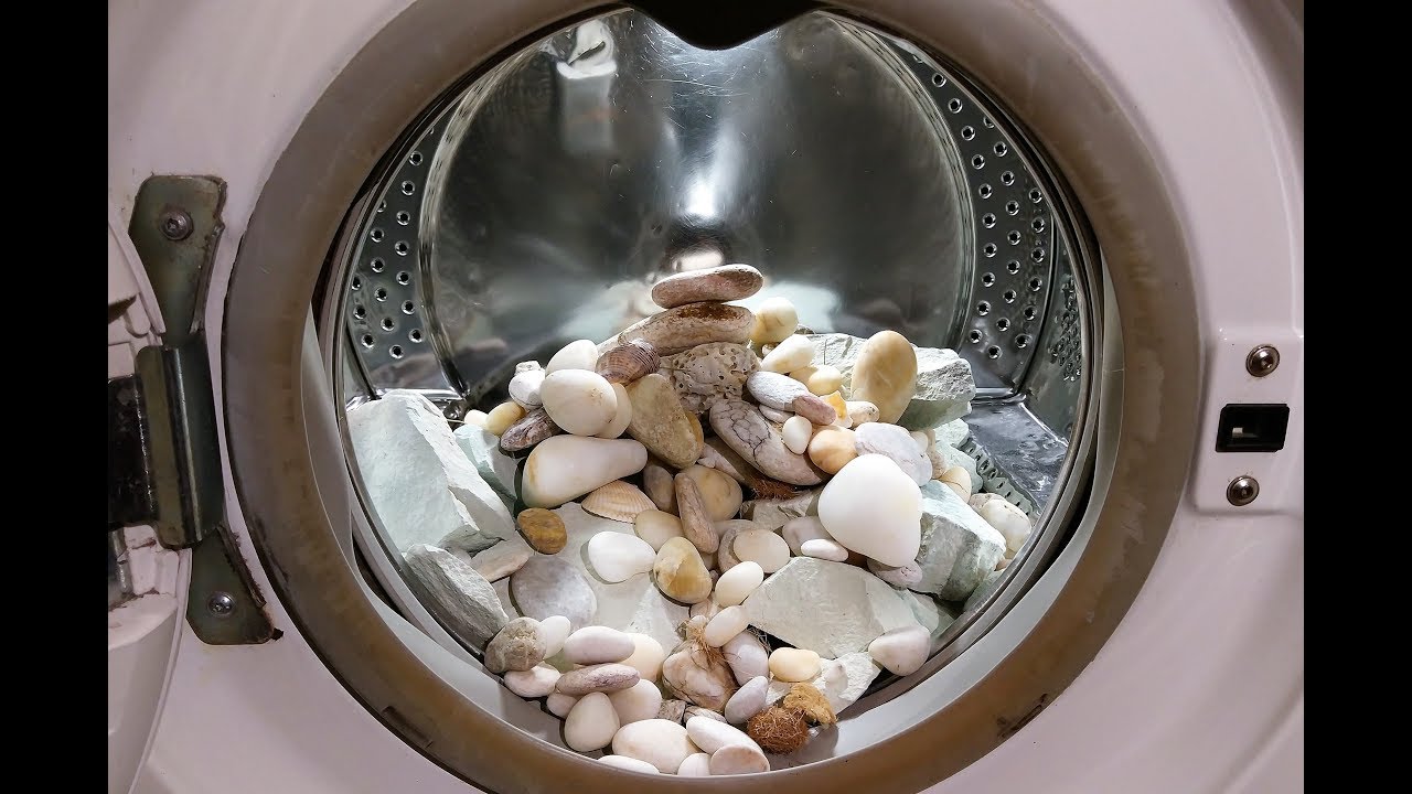 Experiment - Stones - in a Washing Machine - Centrifuge