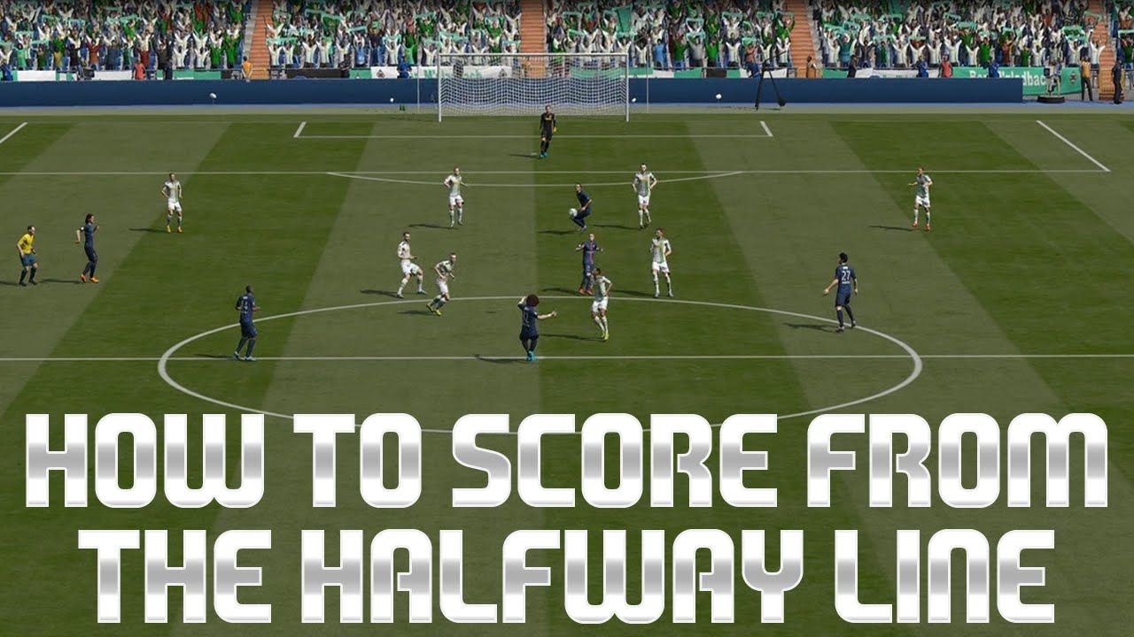 FIFA 16 - HOW TO SCORE FROM THE HALFWAY LINE (TUTORIAL)