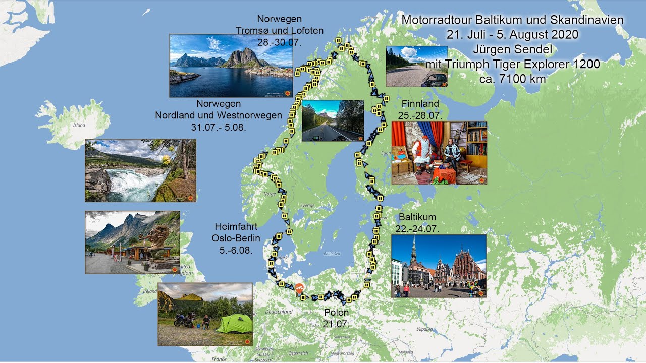 2020 07 Motorradtour Baltikum-Finnland-Norwegen Teil 1