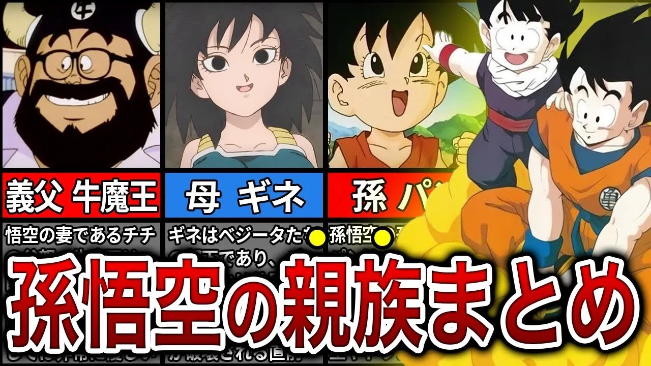 【全員知ってる？】悟空の一族をまとめてみた！【ゆっくり解説】