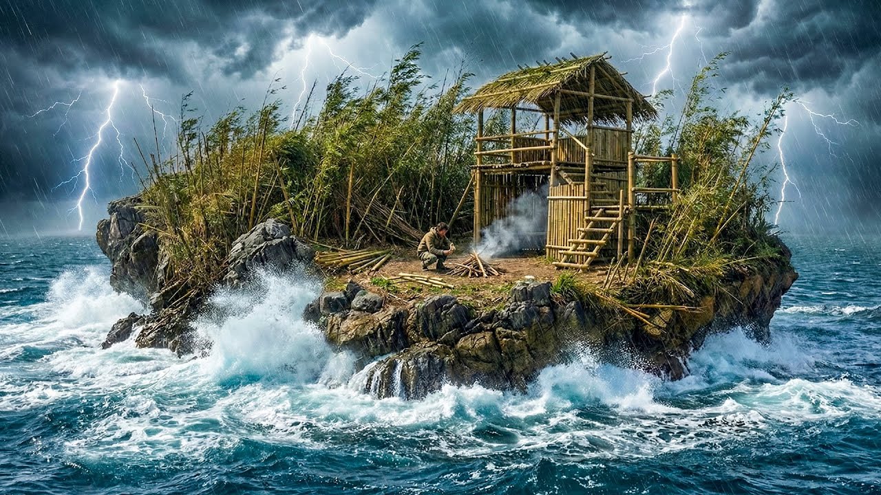 Bertahan Hidup Sendirian Selama 45 Hari: Membangun Tempat Berlindung di Pulau