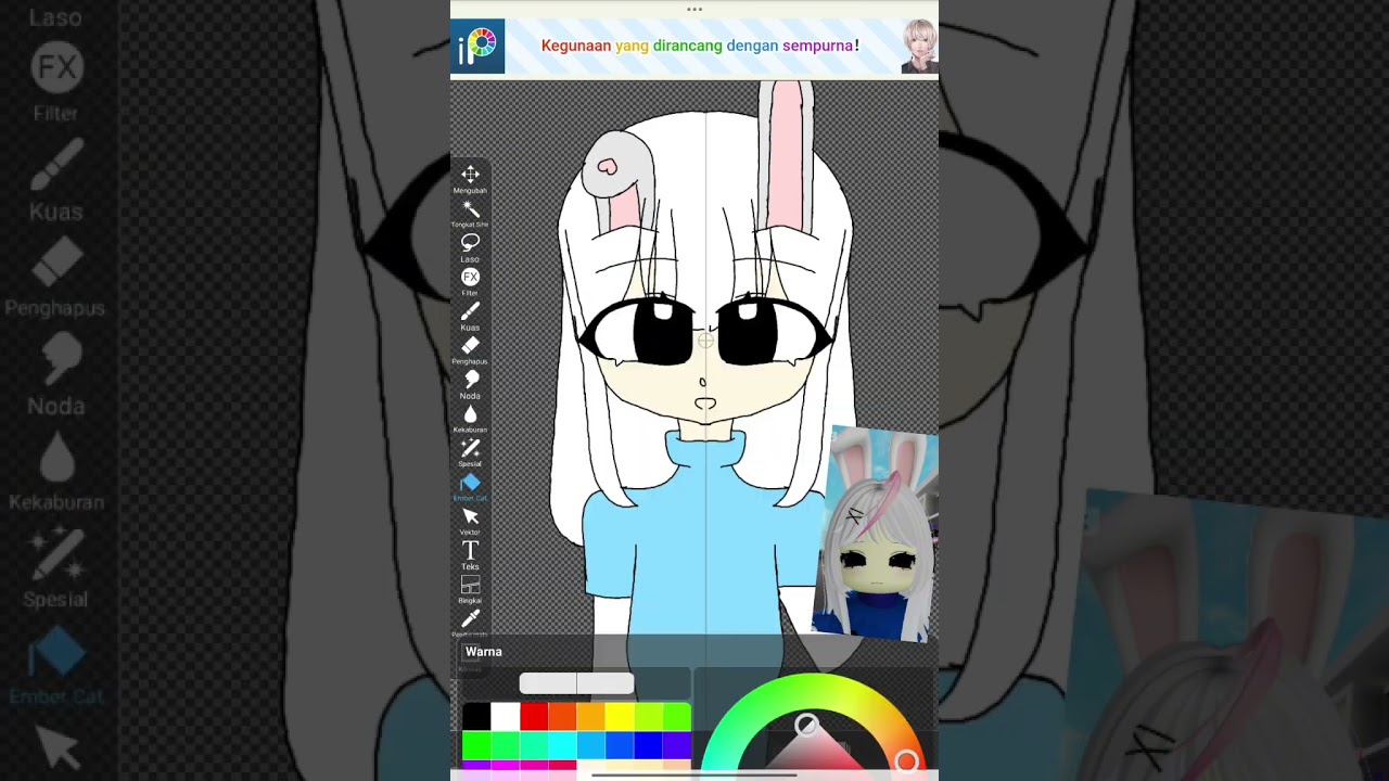 Gambar my oc di Ibis paint (don't copy my art!)
