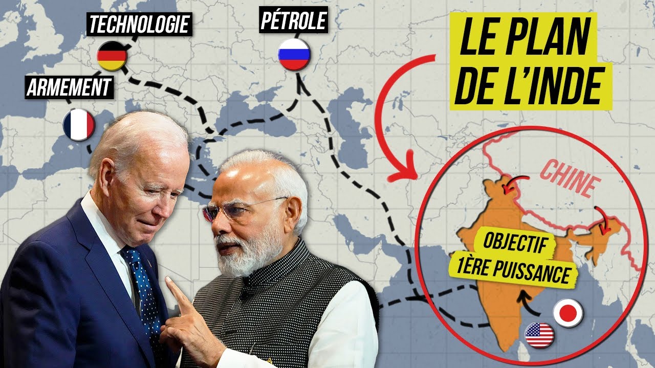 Le TRIPLE JEU de l'INDE pour devenir la 1ère PUISSANCE MONDIALE !