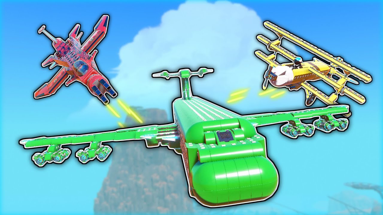 Who Can Survive The CARGO PLANE TAKEDOWN Challenge The LONGEST?! (Trailmakers Multiplayer Gameplay)