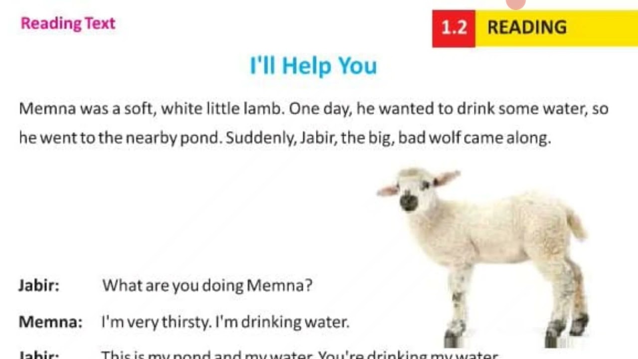 I Will Help You Five Class English Sindh Text Book
