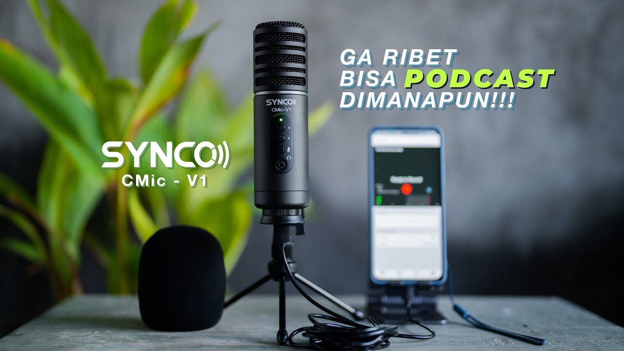 SYNCO CMic V1 Mic Termurah Buat Podcast Streaming Gaming Voice Over Narasi @SYNCOMicrophones