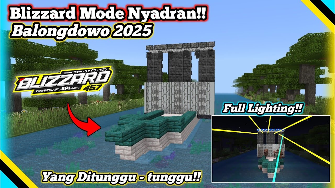Berhasil‼️Mencoba membuat Blizzard audio mode nyadran balongdowo di Minecraft🤩
