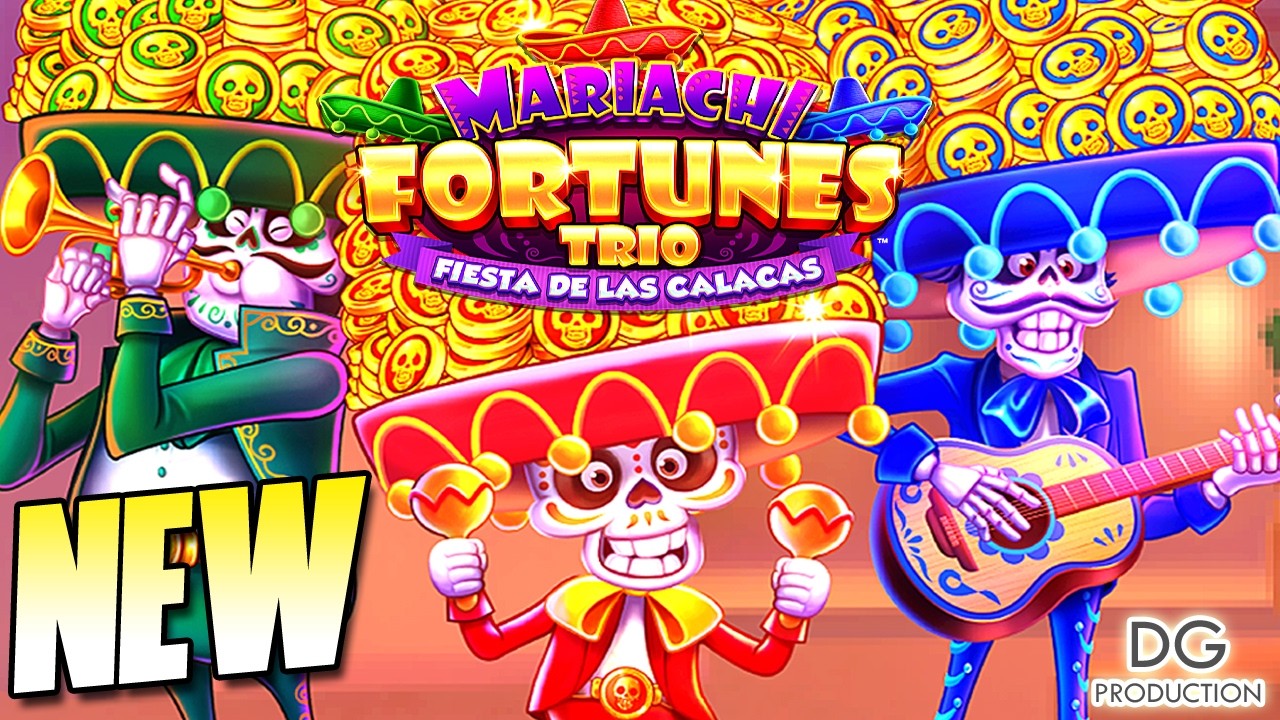 💛NEW MARIACHI FORTUNES TRIO FIESTA DE LAS CALACAS SLOT MACHINE LAS VEGAS CASINO MACHINA BAND PARTY
