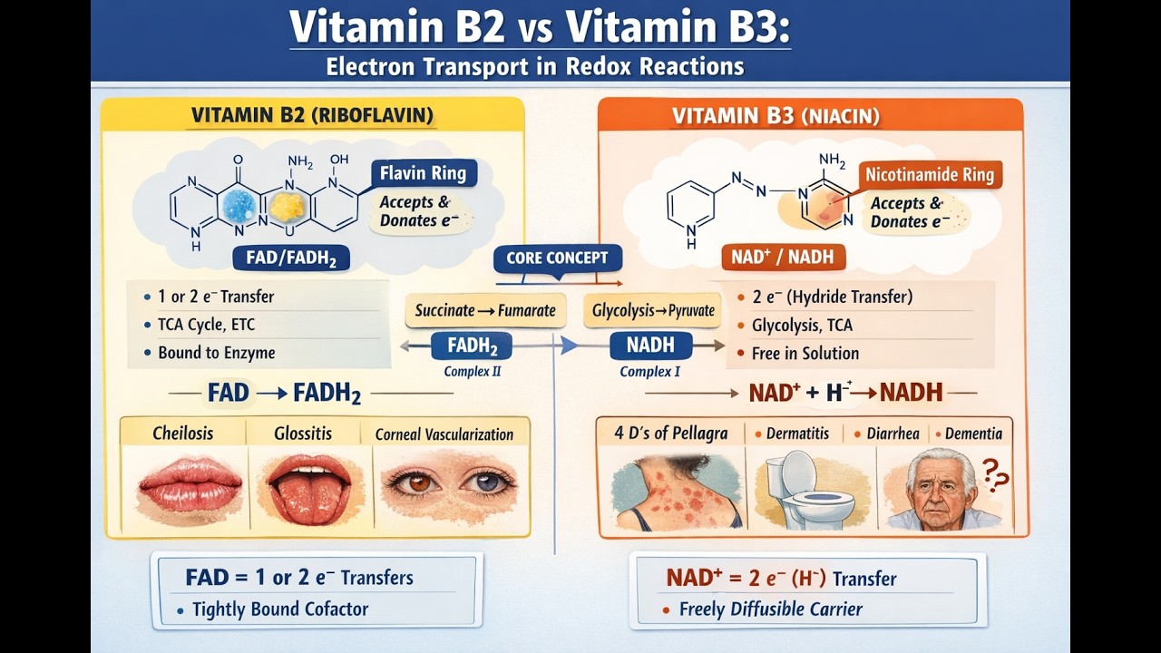 Vitamin B2 AND B3 USMLE STEP 1 podcast