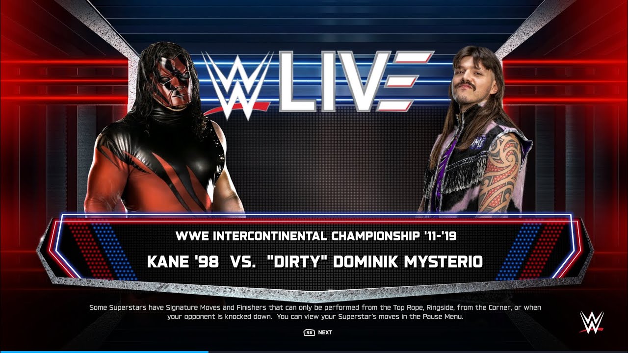 WWE 2K25 – Intercontinental Championship Match | Kane '98 vs 