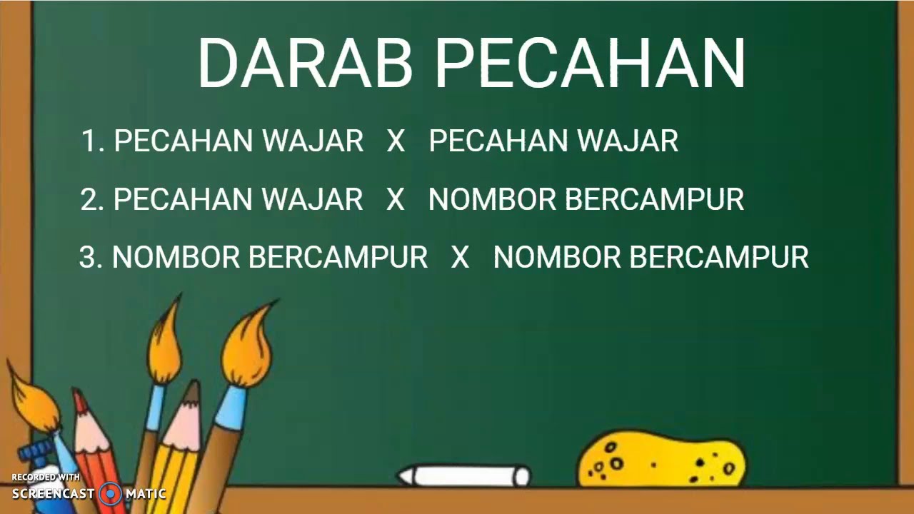 MATEMATIK TAHUN 6 | DARAB PECAHAN | PECAHAN WAJAR DARAB PECAHAN WAJAR