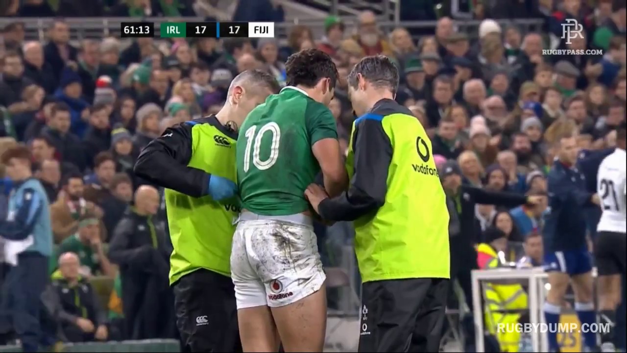 HUGE Fijian tackles result in early exit for young Joey Carbery
