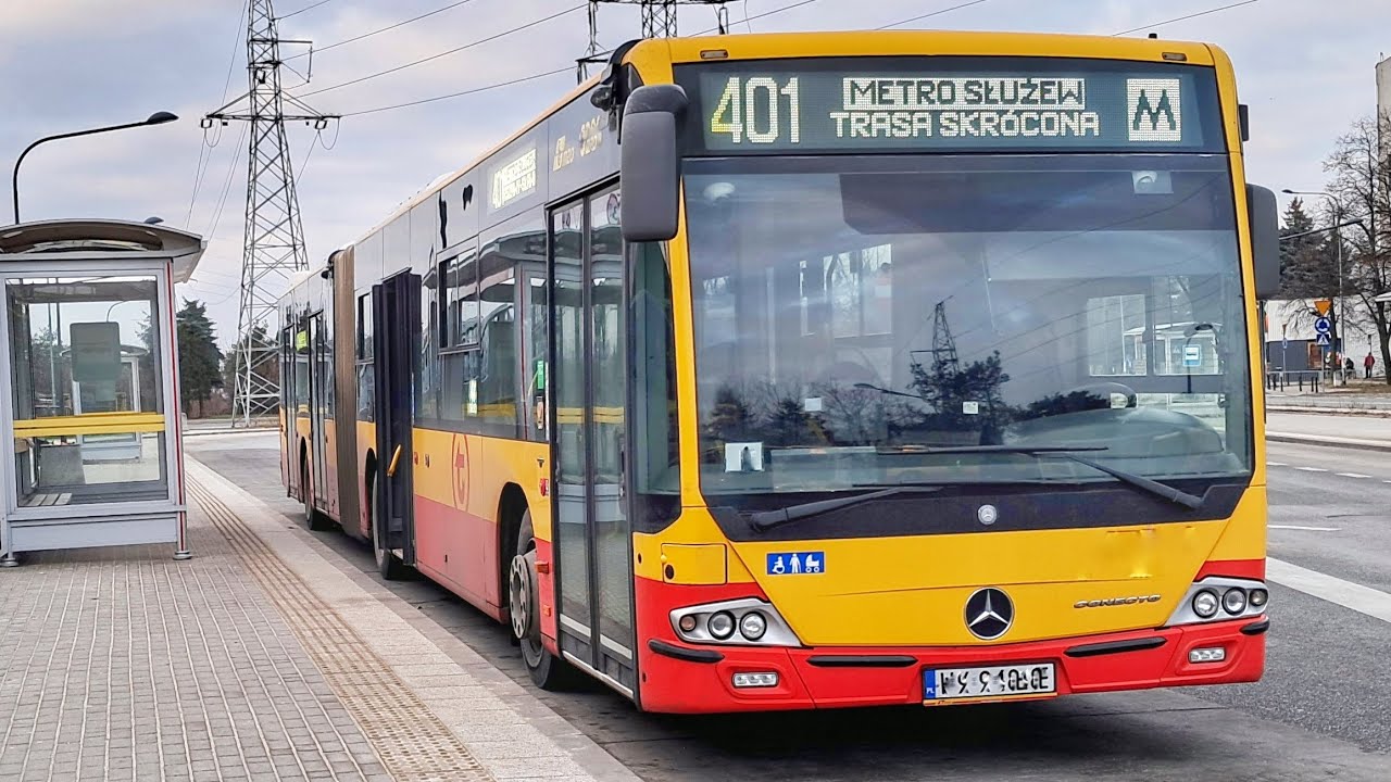 WARSZAWA 401 BUS URSUS-NIEDŹWIADEK - METRO SŁUŻEW - URSUS-NIEDŹWIADEK