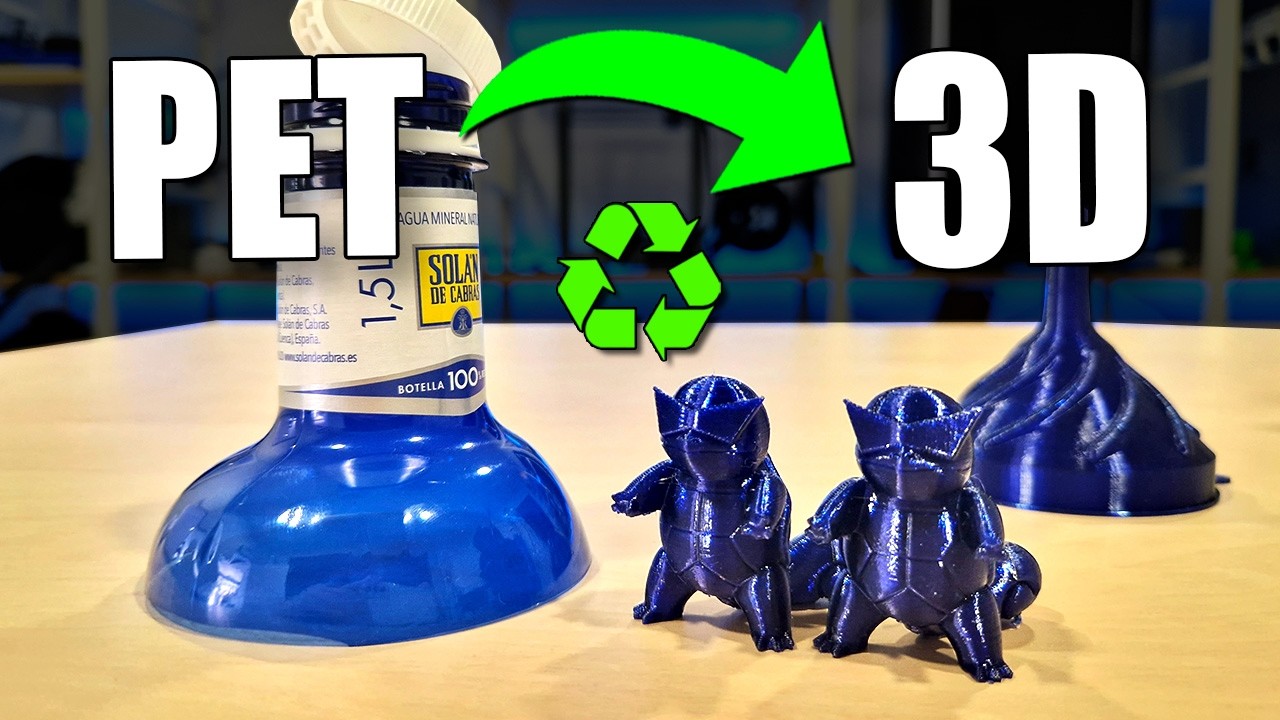 ♻️ IMPRESIÓN 3D con BOTELLAS DE PLÁSTICO RECICLADAS ♻️ RePET de Ecodecat