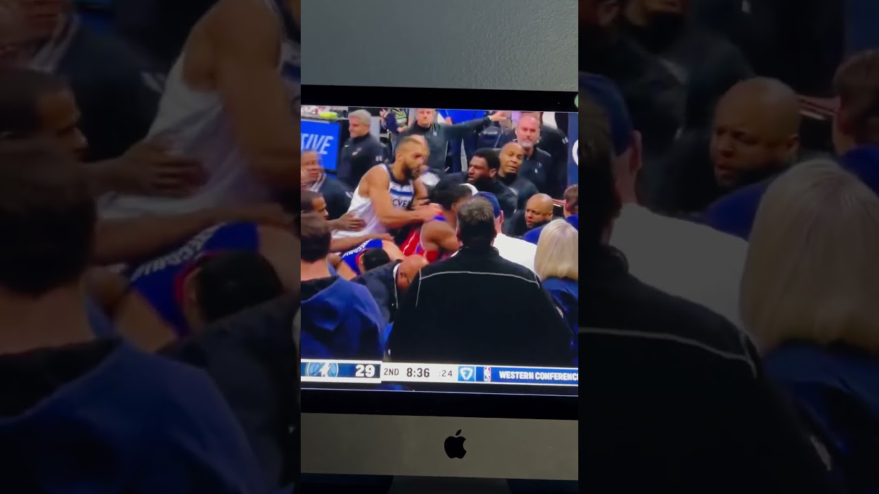 🚨 FIGHT IN THE NBA !!!! #nba #basketball #wolves #pistons #nbafight