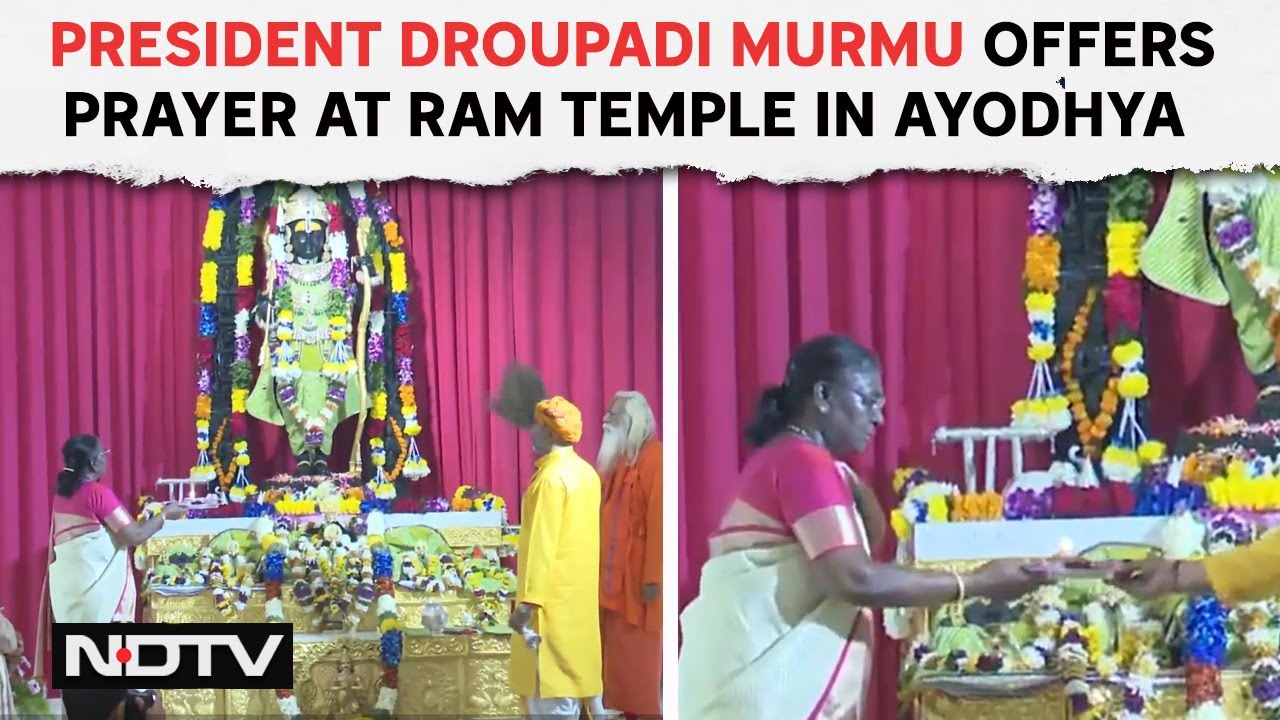 Ayodhya Ram Mandir | President Droupadi Murmu Offers Prayer At Ram Temple In Ayodhya