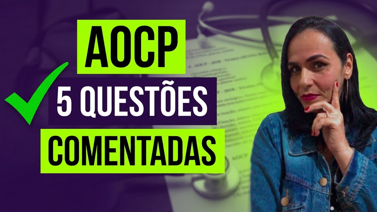 🎯Banca AOCP (5 questões de Técnico de Enfermagem )