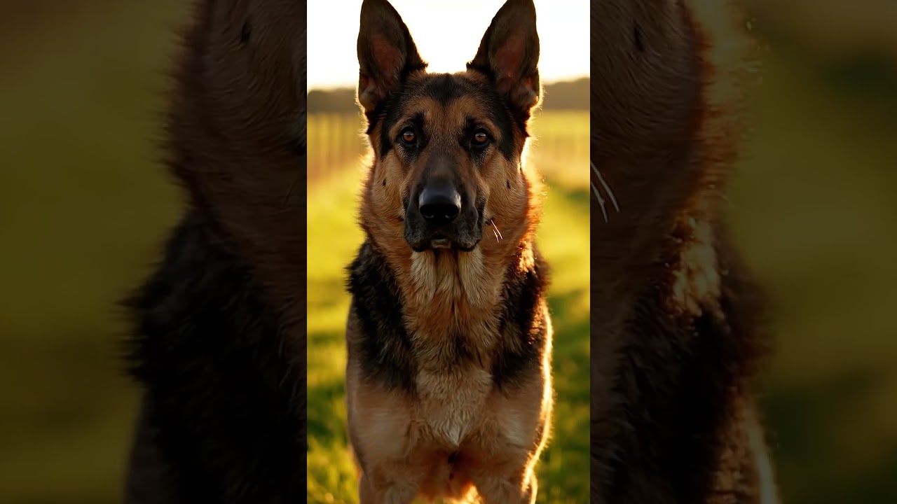 German Shepherds don't check the gate