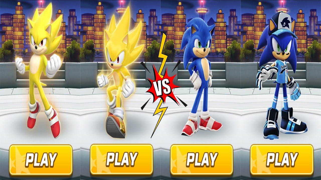 Sonic Forces - Yellow vs Blue Special Runners - All 63 Characters Unlocked Android Gameplay