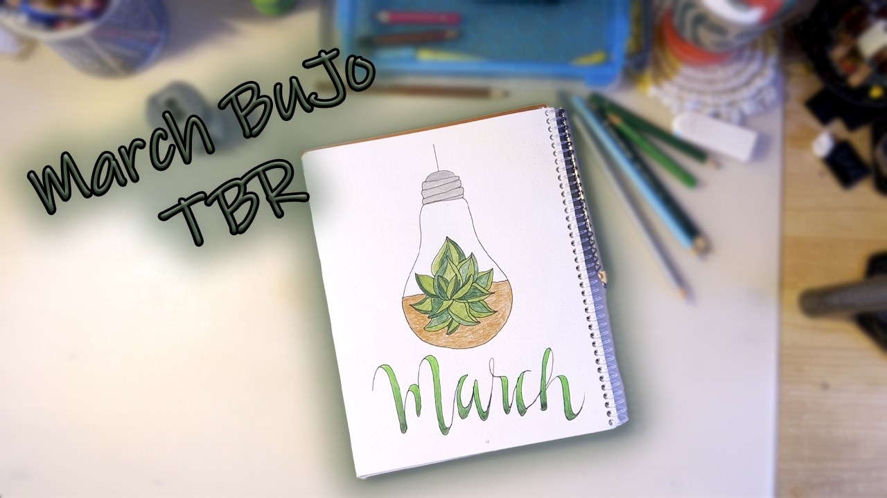 March TBR | BuJo Timelapse | March reading plans 🪴🌿 |