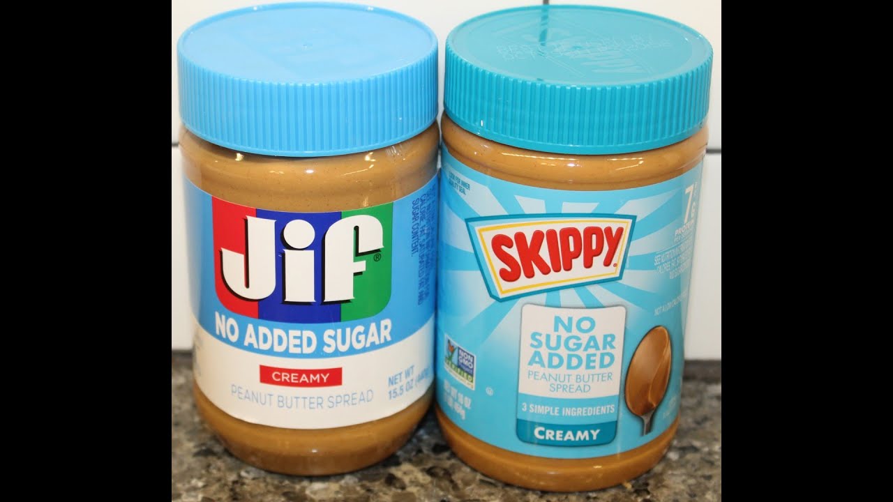 JIF vs Skippy: No Sugar Added Peanut Butter Blind Taste Test & Comparison