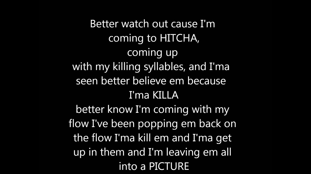 FAST RAP LYRICS-Crucified-Youtube Choppers Verse(Fast Part)