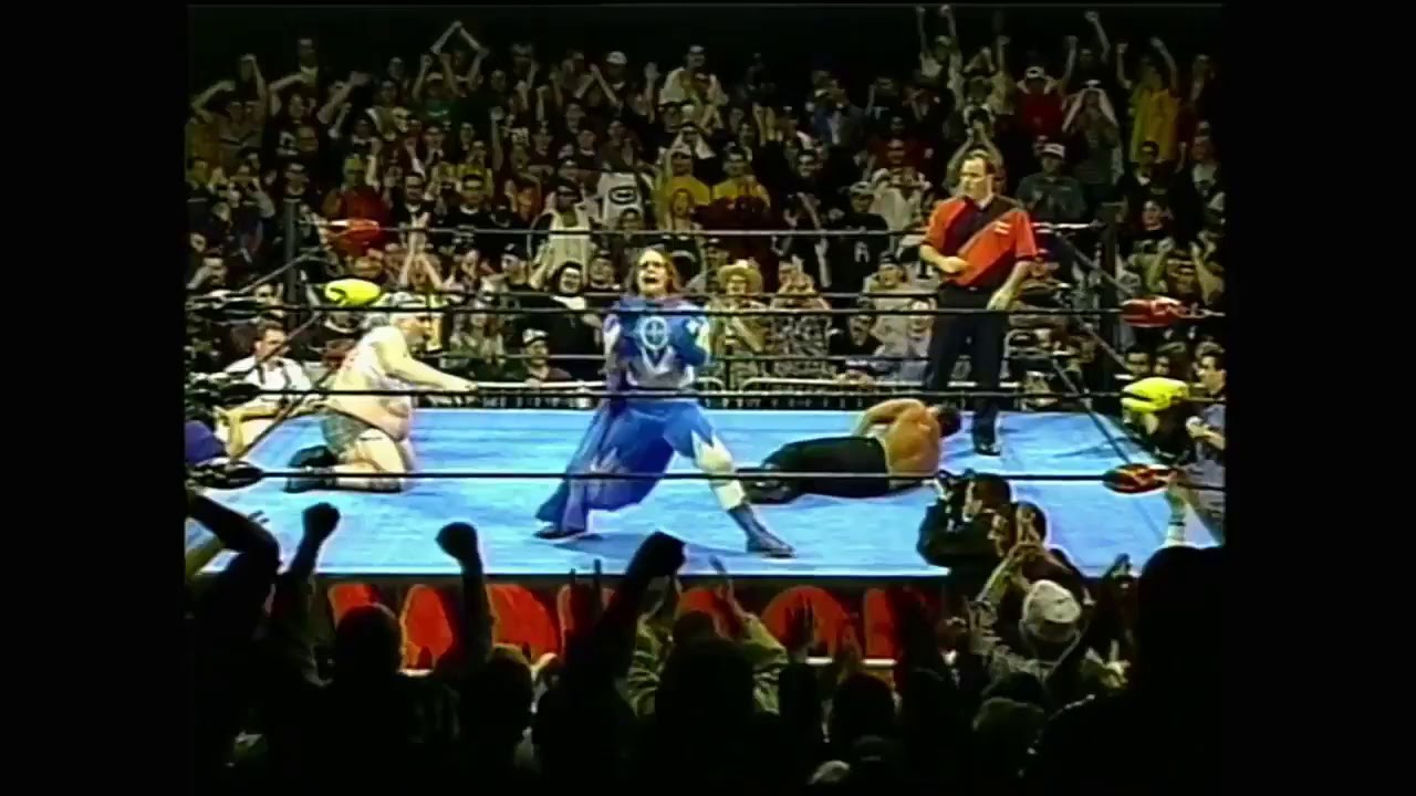 Blue Meanie dances to YMCA